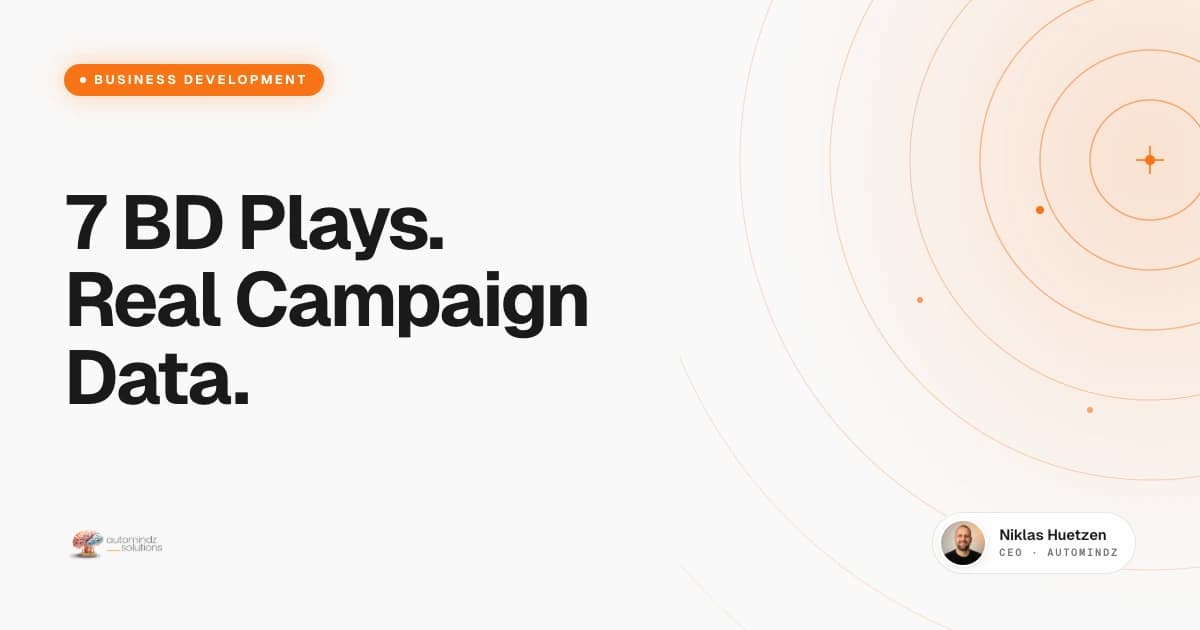 7 BD Outreach Plays for Recruitment Agencies - signal-based business development with real campaign data