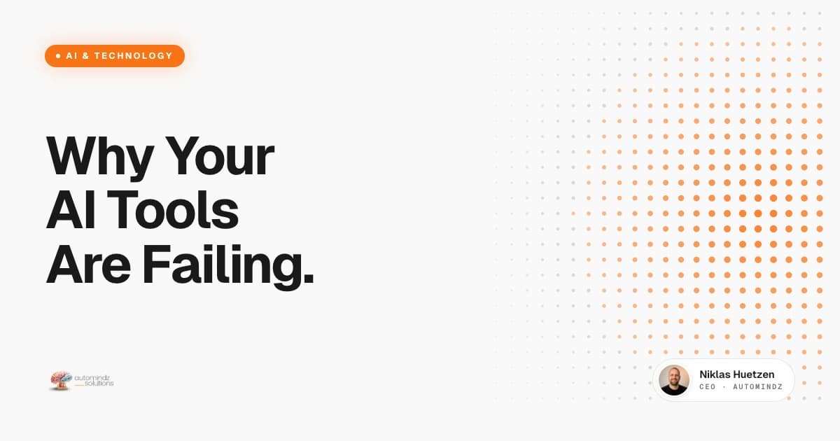 Why Your AI Tools Are Failing - The Knowledge Foundation Most Businesses Skip