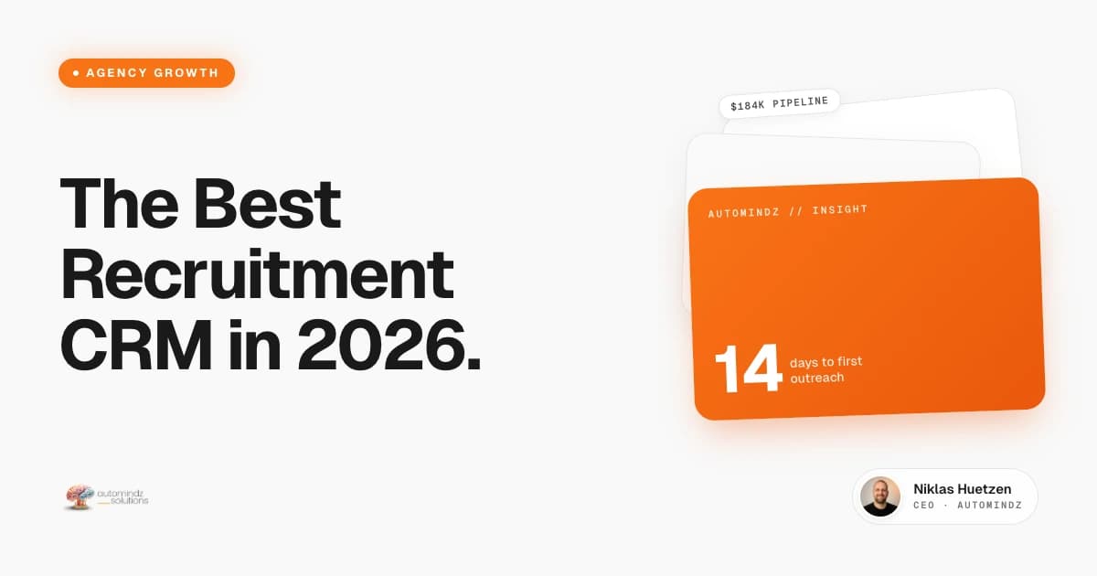 Comparison of the best recruitment CRMs for agencies in 2026 by Automindz