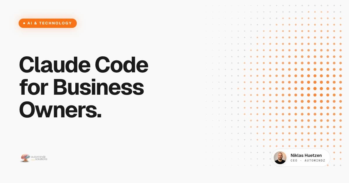 Claude Code for Business Owners - The Complete Beginner's Guide
