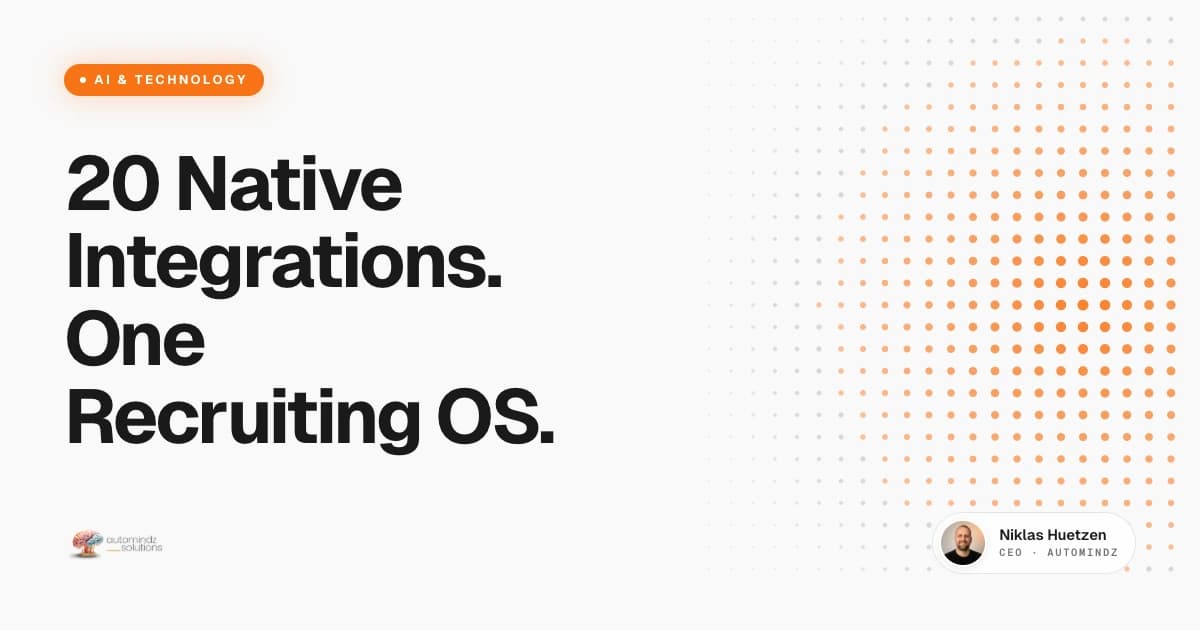 Claude Connectors for Recruiters: How 20 Native Integrations Turn Claude Into Your Recruitment OS