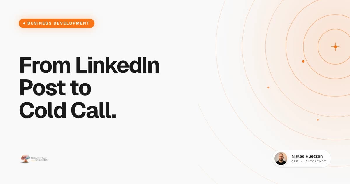 Signal-Based Cold Calling: How to Turn LinkedIn Posts Into Hyper-Personalized Outbound Conversations